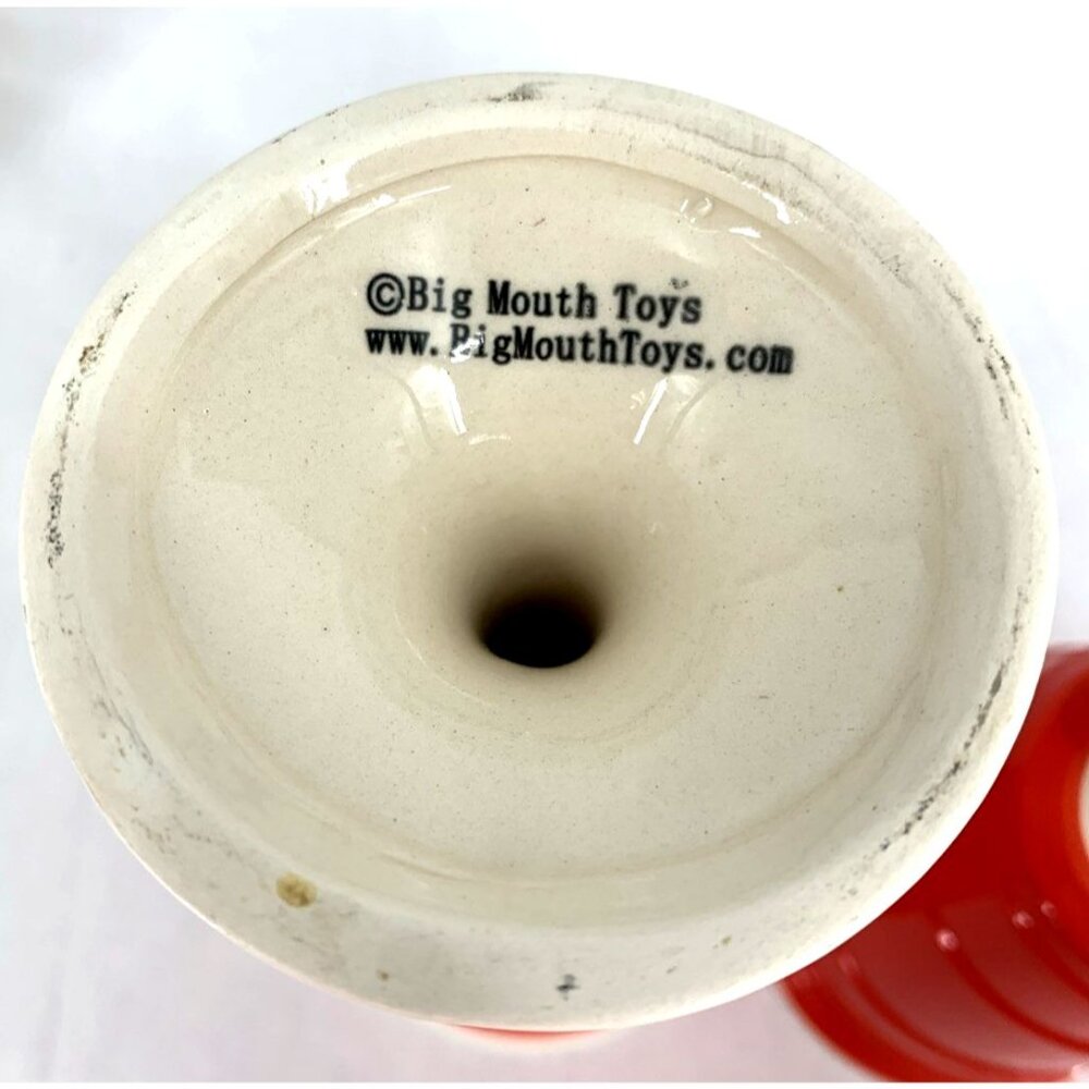 Red Solo Cup Living Reusable Stem Wine Cup Red Barware Ceramic 8" Lot of 2 - Picture 8 of 8